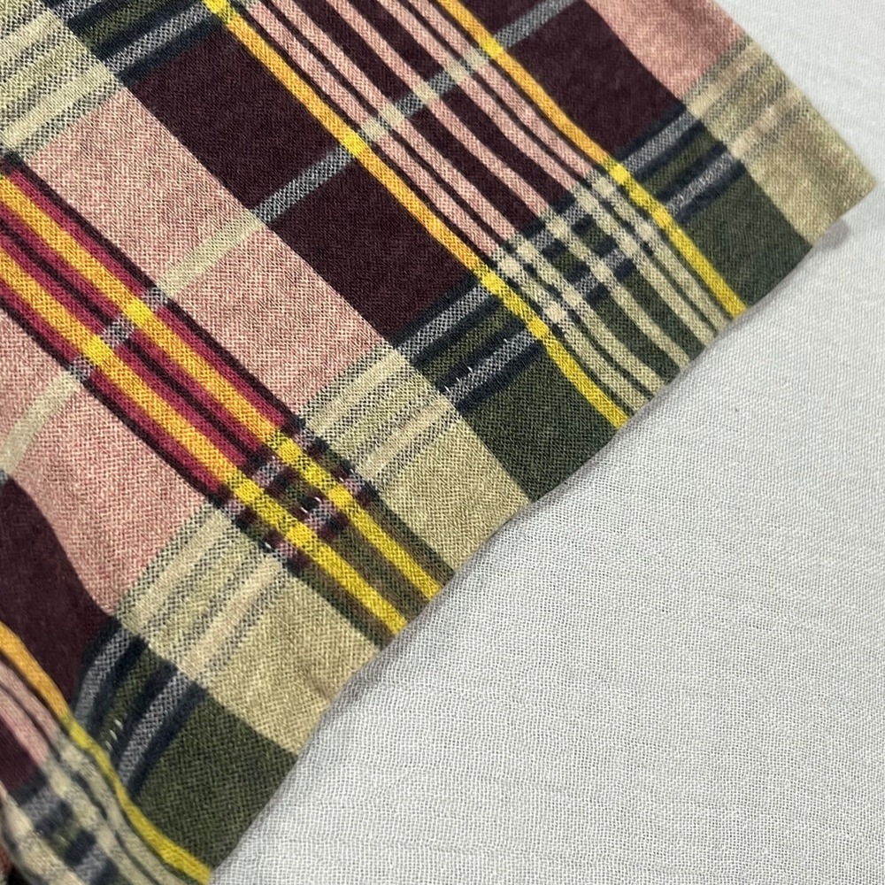 Vtg Polo Ralph Lauren Plaid Single Stitch Shirt Short Sleeve Cotton Size Medium - Picture 5 of 13